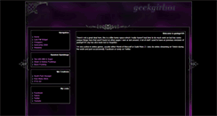 Desktop Screenshot of geekgirl101.org
